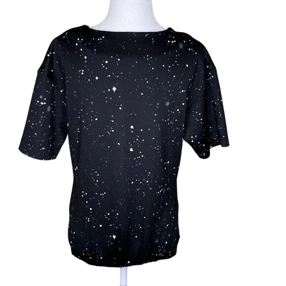 Bossini Star Wars Shirt Black with Logo and Splattered Paint Design Size Small - Picture 3 of 8